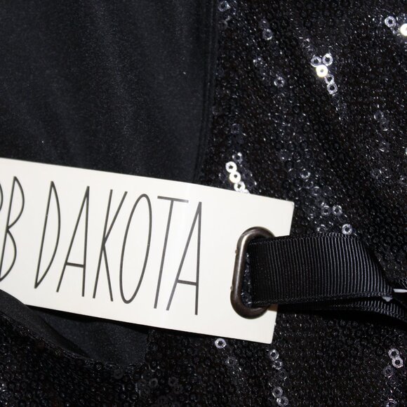 DRESS BB Dakota by Steve Madden Little Black Sequin Cocktail Size Small NWT's - Picture 14 of 15